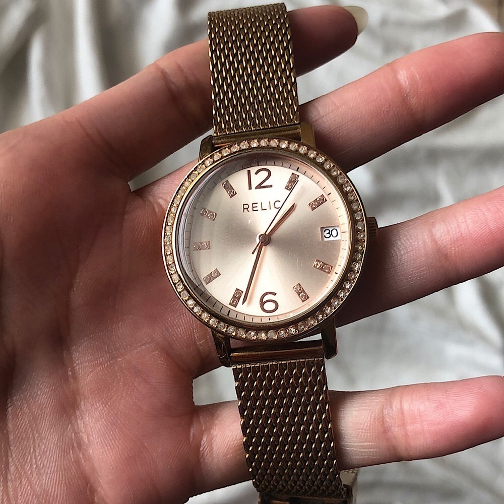 Rose gold Relic Watch